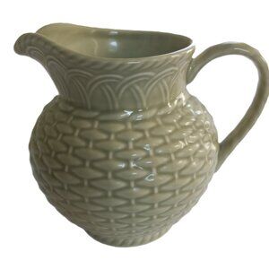 Mikasa Country Manor Sage Green Ceramic Creamer